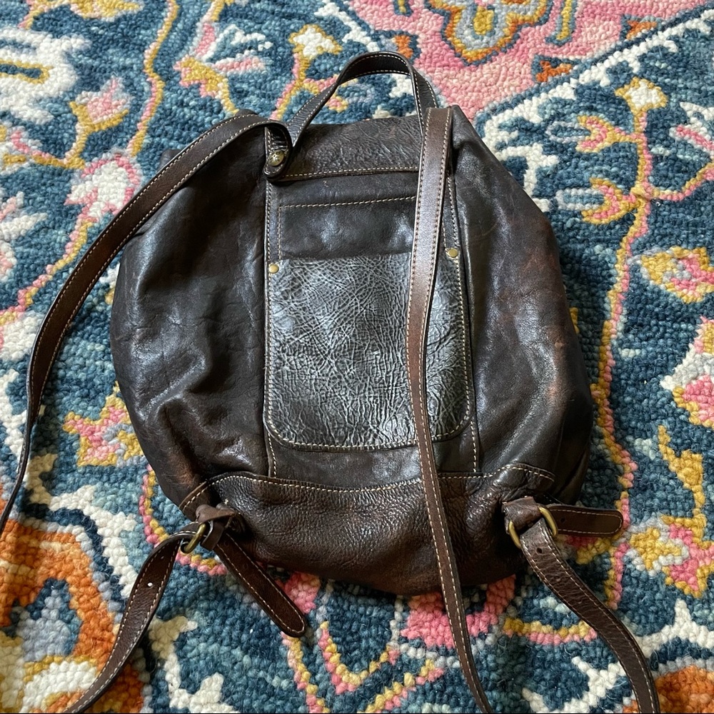 Patricia Nash Casape Backpack Brown Leather Gem